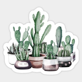 Southwest Cacti Family Sticker